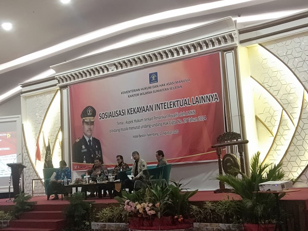 Hak Cipta , Kantor Wilayah Kementerian Hukum dan HAM Sumatera Selatan , Kekayaan Intelektual , royalti , tempat karaoke , Undang-Undang Hak Cipta Nomor 28 Tahun 2014