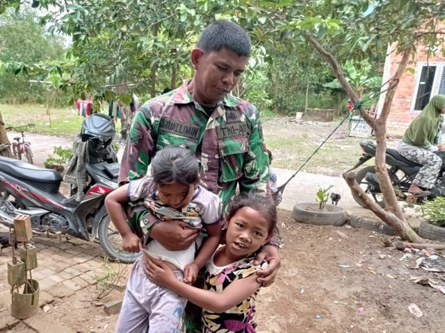 Anak-anak Kampung Sungai Jawi , Personil Satgas TMMD , TMMD ke-110 Kodim 0418 Palembang