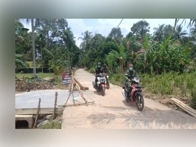 Kampung Sungai Jawi , keamanan di Kampung Sungai Jawi , pengecekan sejumlah pengerjaan fisik