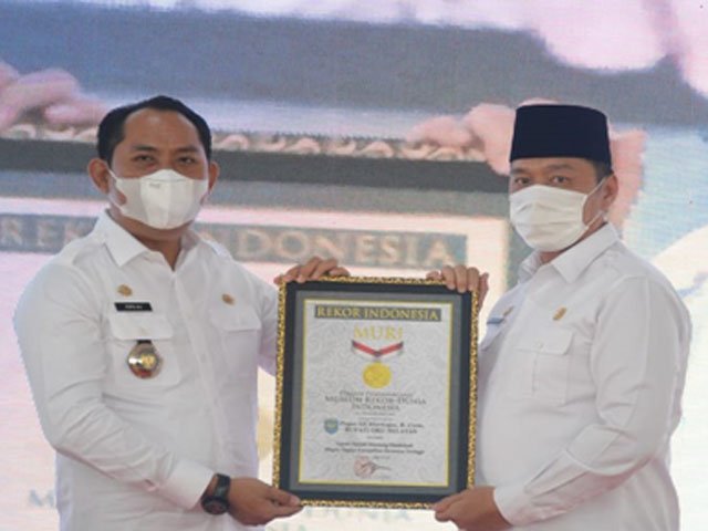 Museum Rekor Dunia Indonesia , Pemenang Pemilukada Persentase Tertinggi , Piagam Penghargaan , untuk meningkatkan kesejahteraan