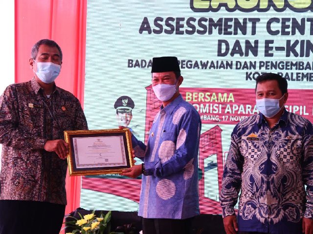 Assessment Center Pemkot Palembang , kegiatan melaunching Assessment Center , kualifikasi kompetensi kinerja pegawai