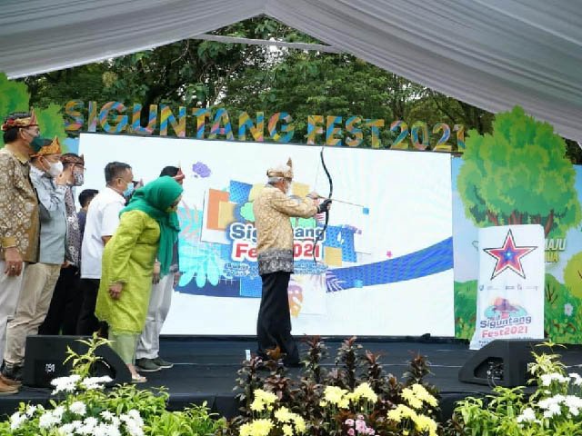 destinasi wisata sejarah , sarana mempromosikan budaya , Siguntang Fest 2021 , Taman Bukit Siguntang