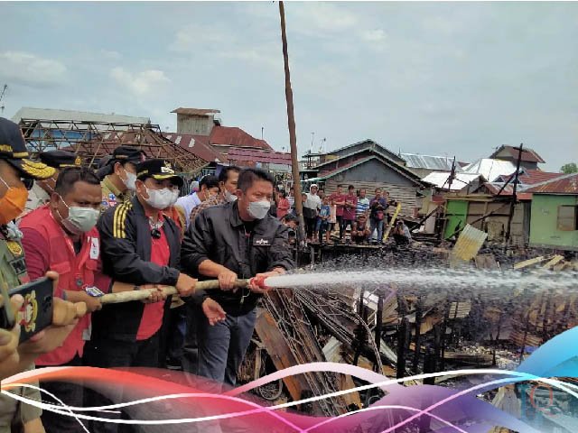 Korban Kebakaran di Desa Sungsang