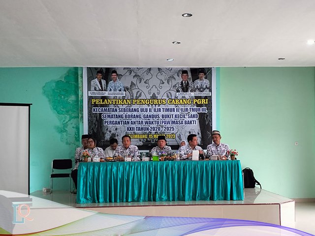 Guru honorer , Pelantikan pengurus cabang PGRI , PGRI Kota Palembang